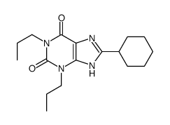 8-环己基-1,3-二丙基黄嘌呤 结构式
