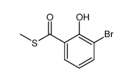3-溴-2-羟基硫代苯甲酸S-甲酯 结构式