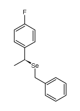 Benzene, 1-fluoro-4-[(1S)-1-[(phenylmethyl)seleno]ethyl]- 结构式