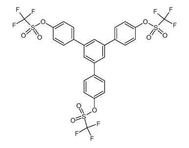 1,3,5-tris[4-[(trifluoromethanesulfonyl)oxy]phenyl]benzene 结构式