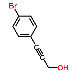 3-(4-溴苯基)-2-丙炔-1-醇 结构式