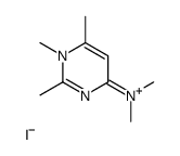 4-(二甲氨基)-1,2,6-三甲基嘧啶鎓碘化物 结构式