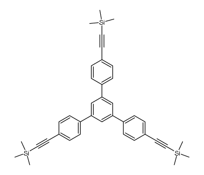 Silane, [[5'-[4-[(trimethylsilyl)ethynyl]phenyl][1,1':3',1''-terphenyl]-4,4''-diyl]di-2,1-ethynediyl]bis[trimethyl- (9CI) 结构式