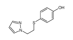 Phenol, 4-[[2-(1H-pyrazol-1-yl)ethyl]thio]- 结构式