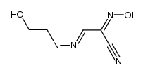 Propanenitrile, 3-[2-(2-hydroxyethyl)hydrazinylidene]-2-(hydroxyimino)- 结构式
