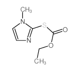 O-乙基 S-(1-甲基-1H-咪唑-2-基)硫代碳酸酯 结构式