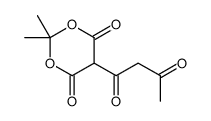2,2-二甲基-5-(3-氧代丁酰基)-1,3-二氧六环-4,6-二酮 结构式