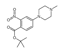 4-(4-甲基哌嗪-1-基)-2-硝基苯甲酸叔丁酯 结构式