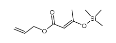 2-Butenoic acid, 3-[(trimethylsilyl)oxy]-, 2-propen-1-yl ester 结构式