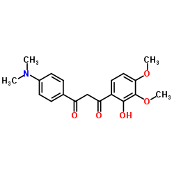 1-[4-(DiMethylaMino)phenyl]-3-(2-hydroxy-3,4-diMethoxyphenyl)-1,3-propanedione 结构式