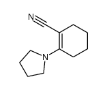 2-(1-吡咯烷基)-1-环己烯-1-甲腈 结构式