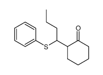 2-[1-(苯硫基)丁基]环己酮 结构式