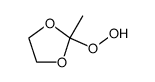 2-氢过氧基-2-甲基-1,3-二氧戊环 结构式