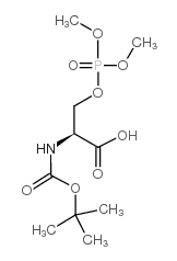 BOC-SER(PO3ME2)-OH 结构式