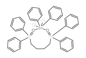Tin, [1,4-butanediylbis[diphenylphosphine oxide]-O,O']dichlorodiphenyl-, (OC-6-13)- (9CI) 结构式