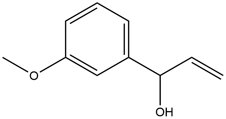 α-乙烯基-3-甲氧基苯甲醇 结构式