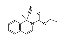 1-甲基-1-氰基异喹啉-2(1H)-羧酸乙酯 结构式