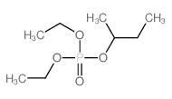 Phosphoric acid,diethyl 1-methylpropyl ester 结构式
