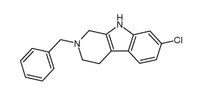 1H-Pyrido[3,4-b]indole, 7-chloro-2,3,4,9-tetrahydro-2-(phenylmethyl)- 结构式