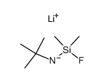 N-(叔丁基)-1-氟-1,1-二甲基硅胺锂盐 结构式