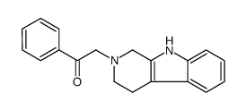 Ethanone, 1-phenyl-2-(1,3,4,9-tetrahydro-2H-pyrido[3,4-b]indol-2-yl)- 结构式