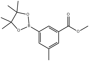 3-甲基-5-甲氧羰基苯硼酸频哪醇酯 结构式