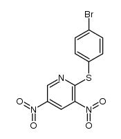 2-[(4-溴苯基)硫代]-3,5-二硝基吡啶 结构式
