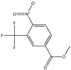 4-硝基-3-三氟甲基苯甲酸甲酯 结构式