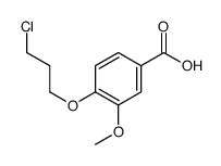 4-(3-氯丙氧基)-3-甲氧基苯甲酸甲酯 结构式