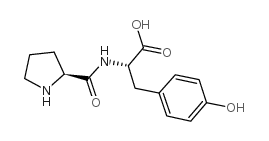 L-脯氨酰-L-酪氨酸 结构式