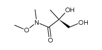 Propanamide, 2,3-dihydroxy-N-methoxy-N,2-dimethyl-, (2R)- 结构式