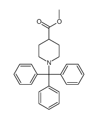 1-三苯甲基-4-哌啶甲酸甲酯 结构式