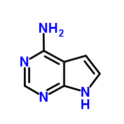 4-氨基-7H-吡咯并[2,3-d]嘧啶 结构式