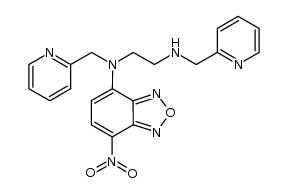 1,2-Ethanediamine, N1-(7-nitro-2,1,3-benzoxadiazol-4-yl)-N1,N2-bis(2-pyridinylmethyl)- 结构式