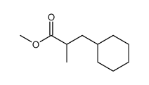 Cyclohexanepropanoic acid, α-methyl-, methyl ester 结构式