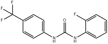 N-(2-氟苯基)-N'-[4-(三氟甲基)苯基]脲 结构式