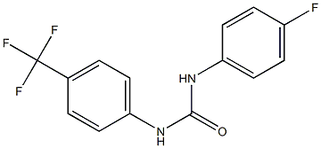 1-(4-氟苯基)-3-[4-(三氟甲基)苯基]脲 结构式