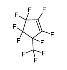 1,2,3,3,4,4,5-七氟-5-(三氟甲基)环戊烯 结构式