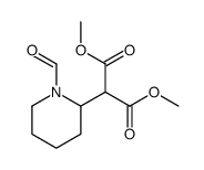 Propanedioic acid, (1-formyl-2-piperidinyl)-, dimethyl ester 结构式