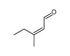 (2Z)-3-甲基-2-戊烯醛 结构式