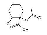 1-乙酰氧基-2-氯环己烷羧酸 结构式