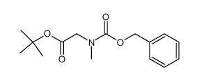 Glycine, N-methyl-N-[(phenylmethoxy)carbonyl]-, 1,1-dimethylethyl ester 结构式
