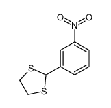 2-(3-硝基苯基)-1,3-二硫杂环戊烷 结构式