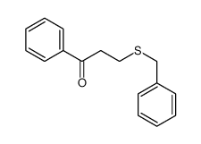1-Propanone, 1-phenyl-3-[(phenylmethyl)thio]- 结构式