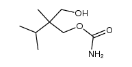 2-异丙基-2-甲基-1,3-丙二醇单氨基甲酸酯 结构式