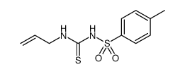 4-甲基-N-(丙-2-烯-1-基氨基硫代甲酰基)苯磺酰胺 结构式
