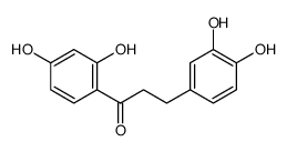 1-Propanone, 1-(2,4-dihydroxyphenyl)-3-(3,4-dihydroxyphenyl)- 结构式
