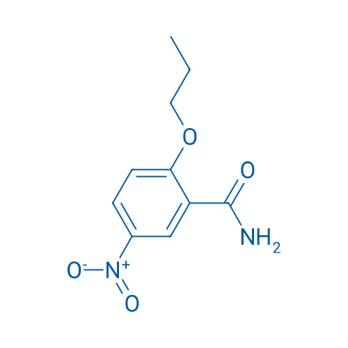 5-硝基-2-丙氧基苯甲酰胺 结构式