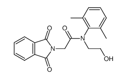 2H-异吲哚-2-乙酰胺,N-(2,6-二甲基苯基)-1,3-二氢-N-(2-羟乙基)-1,3-二氧代- 结构式