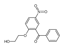 [2-(2-羟基乙氧基)-5-硝基苯基]苯基甲酮 结构式